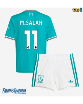 Liverpool Mohamed Salah #11 Echipament de Fotbal Replică 2025-26 Copii Treilea (+ Șorturi)